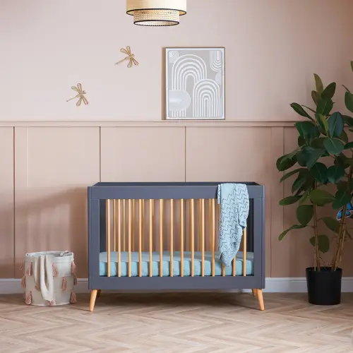 Obaby Maya Mini Cot Bed - Slate