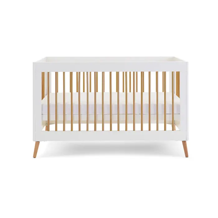 Obaby Maya Cot Bed - White With Natural