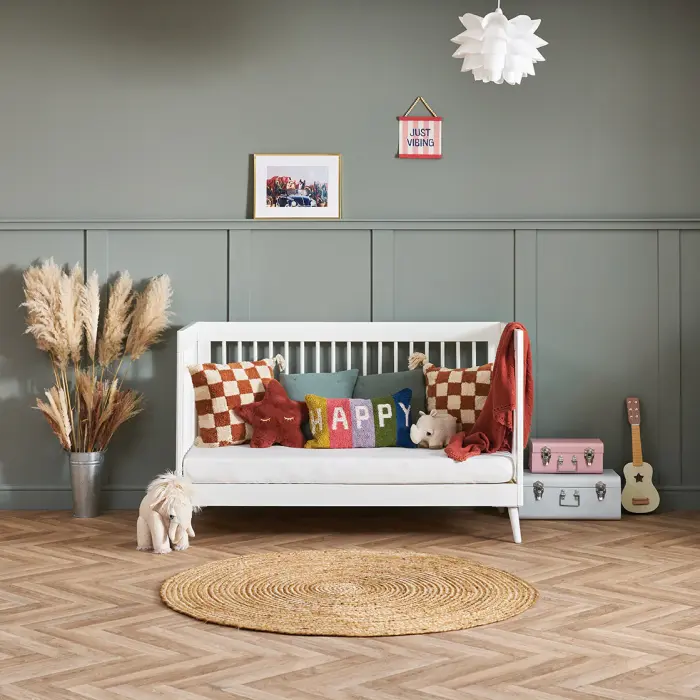 Obaby Maya Cot Bed - Nordic White