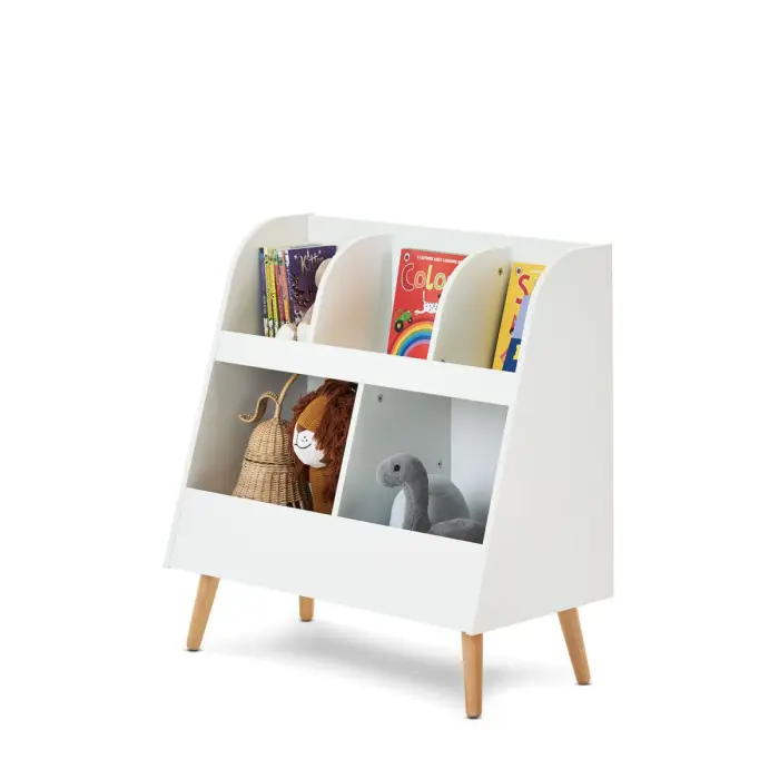 Obaby Maya Bookcase/Toy Storage - White With Natural