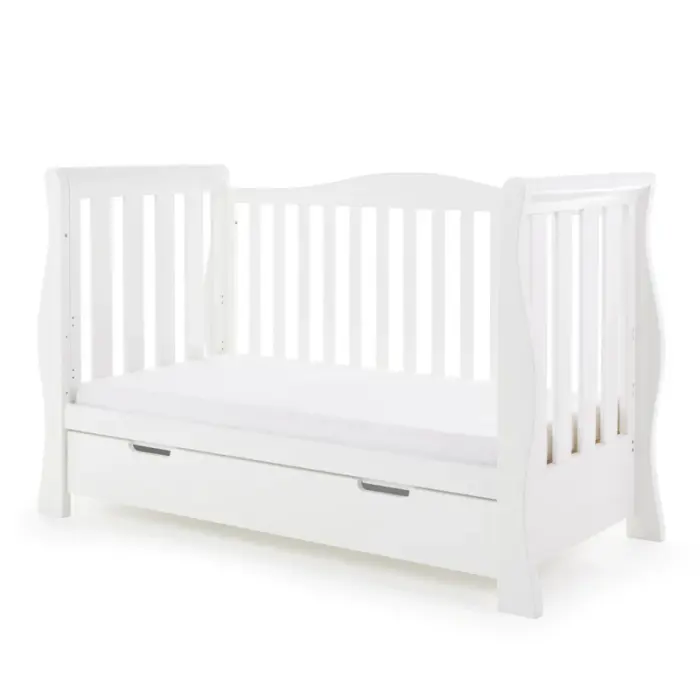 Obaby Stamford Luxe Sleigh 2 Piece Room Set - White