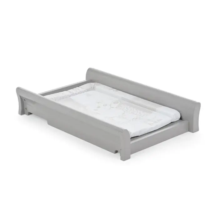 Stamford Sleigh Cot Top Changer - Warm Grey