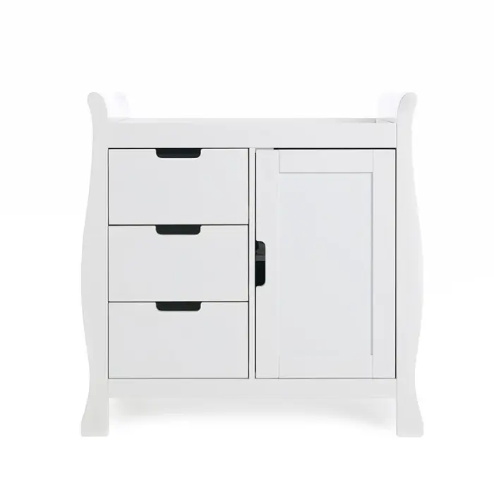 Obaby Stamford Luxe Sleigh 2 Piece Room Set - White