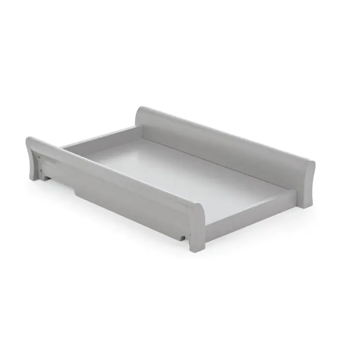 Stamford Sleigh Cot Top Changer - Warm Grey