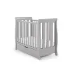 Obaby Stamford Space Saver Sleigh Cot - Warm Grey
