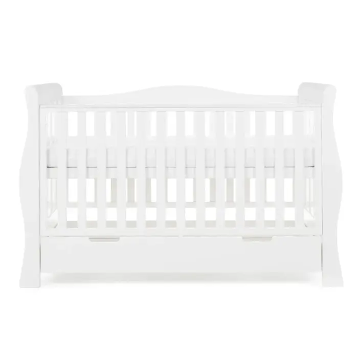 Obaby Stamford Luxe Sleigh 2 Piece Room Set - White