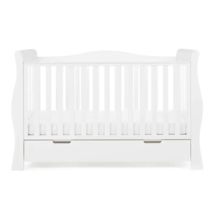 Obaby Stamford Luxe Sleigh 2 Piece Room Set - White