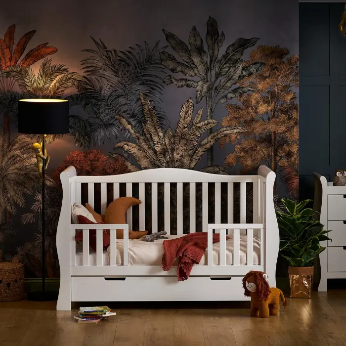 Obaby Stamford Luxe Sleigh 2 Piece Room Set - White
