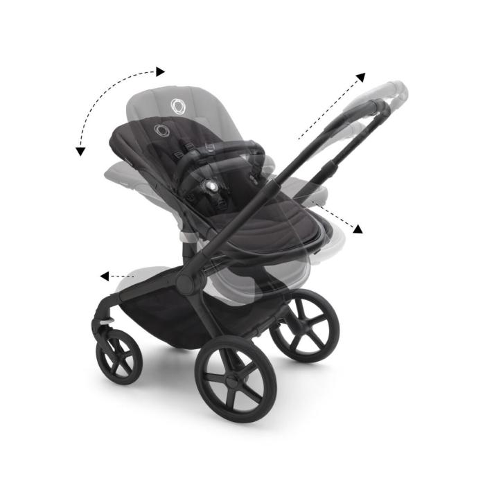 Bugaboo Fox 5 Carrycot And Seat Pushchair - Midnight Black