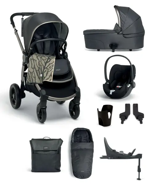 Ocarro Pushchair Complete Bundle with Cybex Cloud T Car Seat & Base – Graphite