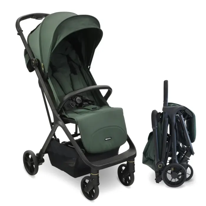 My Babiie MBX7 Auto-Fold Stroller - Forest Green