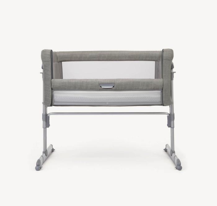 Joie Roomie Glide Bedside Crib- Foggy Grey