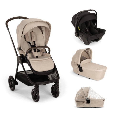 Nuna Triv Next + Pipa Urbn travel system bundle- Biscotti