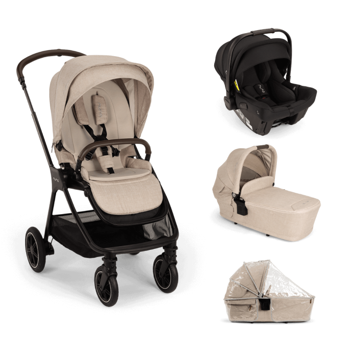 Nuna Triv Next + Pipa Urbn travel system bundle- Biscotti