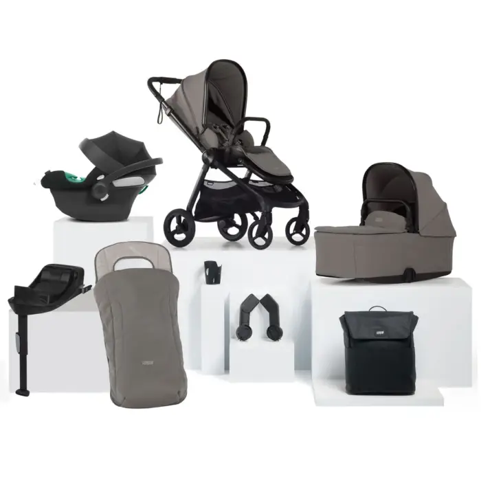 Mamas & Papas Vardo Complete Cybex Aton Bundle in Storm