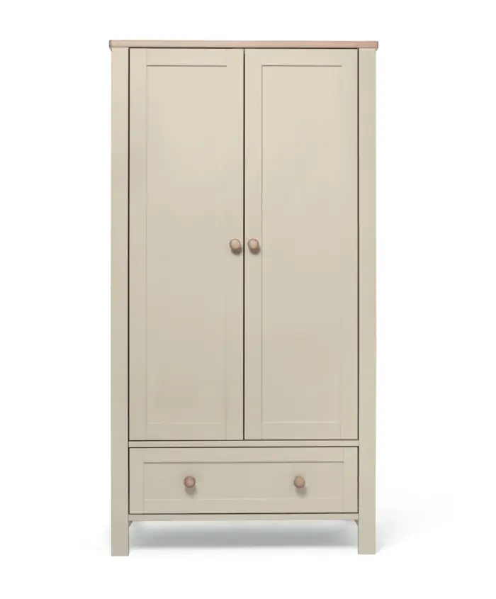 Mamas & Papas Wedmore 3 Piece Cotbed Range with Dresser Changer & Wardrobe - Pebble Grey