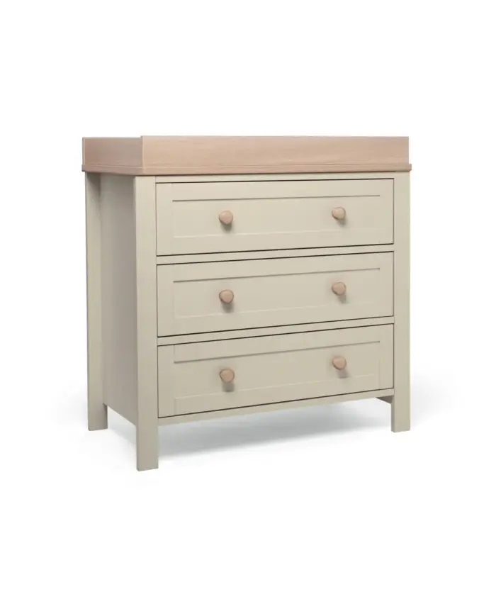 Mamas & Papas Wedmore 2 Piece Cotbed Set with Dresser Changer - Pebble Grey