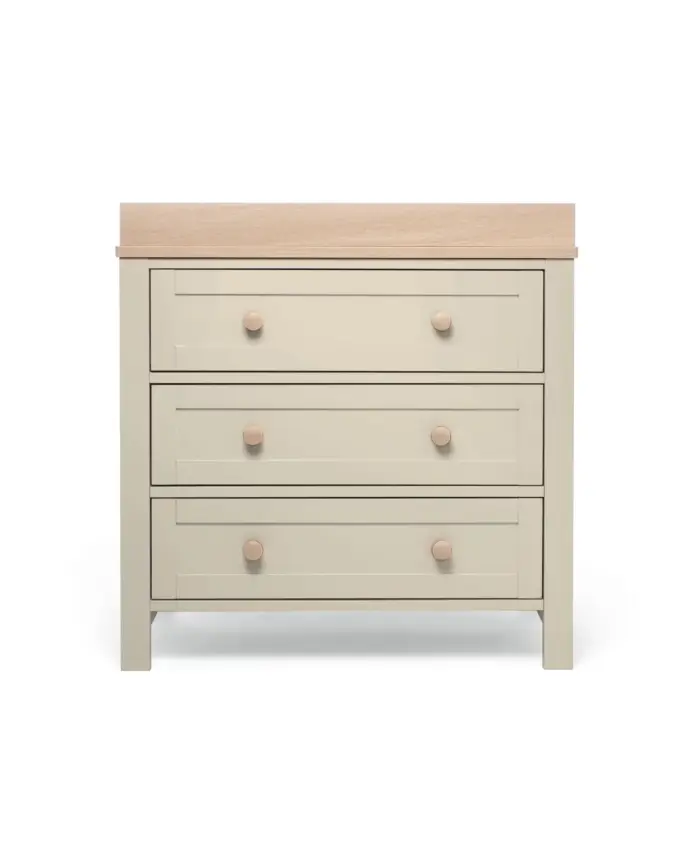 Mamas & Papas Wedmore 2 Piece Cotbed Set with Dresser Changer - Pebble Grey