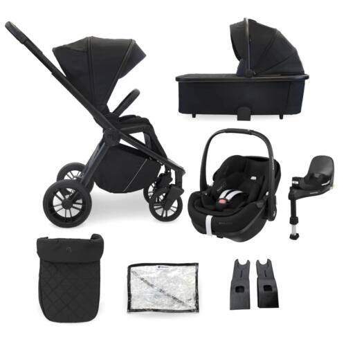 My Babiie Travel System with Maxi Cosi Pebble 360 Pro2 Car Seat – Black