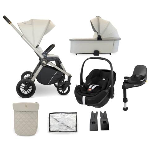 My Babiie Travel System with Maxi Cosi Pebble 360 Pro2 Car Seat –Ivory