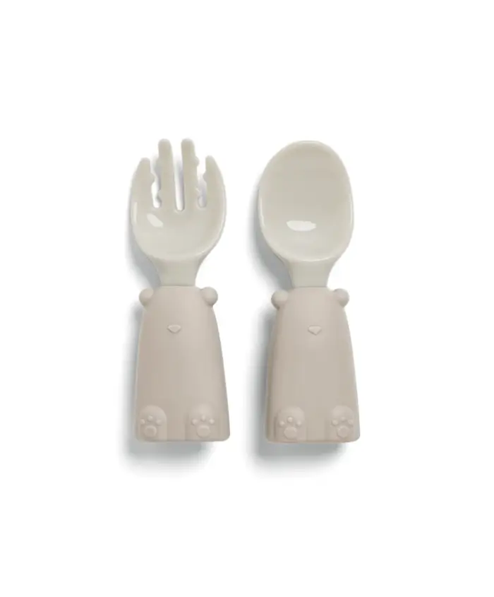 Mamas & Papas First Mealtime Silicone Set - Truffle