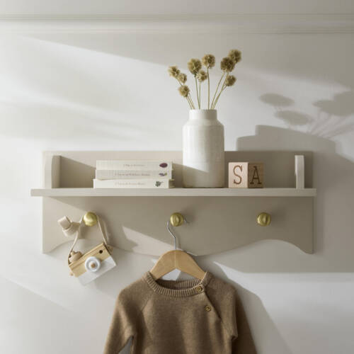 Cuddle Co Clara Nursery Shelf - Cashmere & Ash