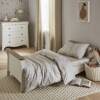 CuddleCo Clara Cot Bed - White & Ash