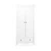 CuddleCo Clara 2 Door Nursery Wardrobe - White