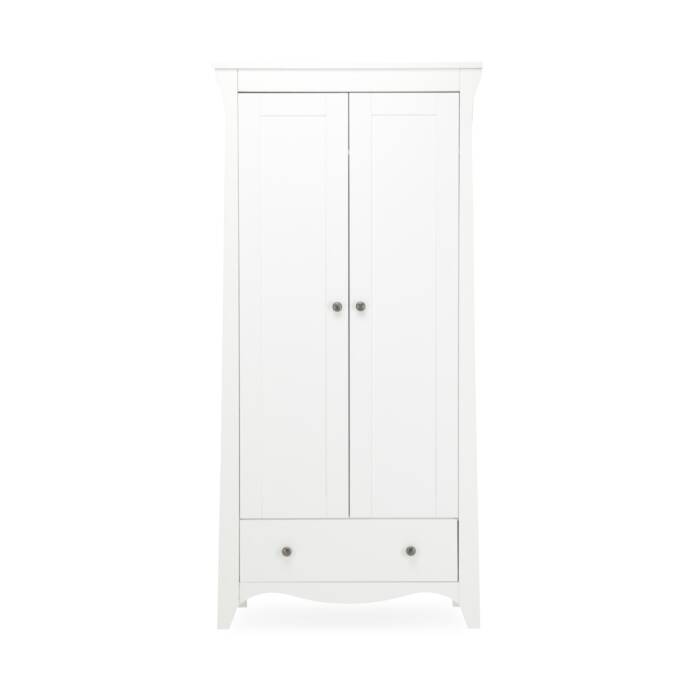 CuddleCo Clara 2 Door Nursery Wardrobe - White