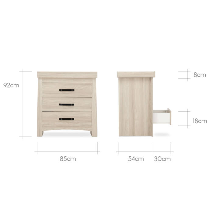 CuddleCo Isla Dresser Changer - Ash