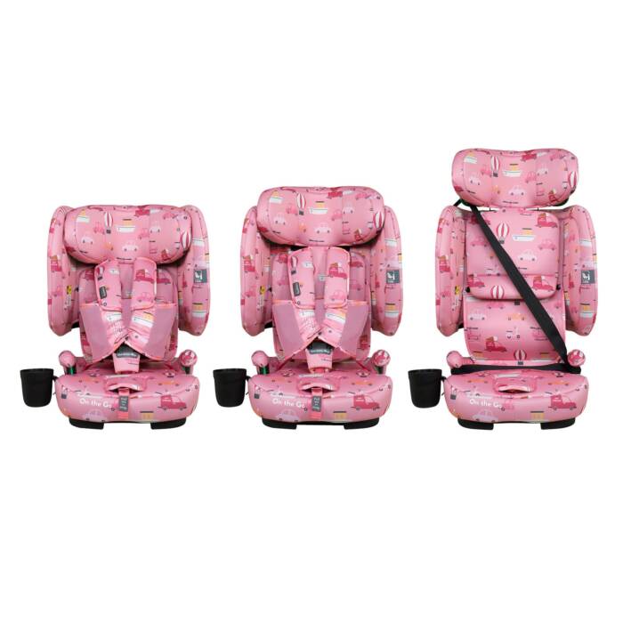 Cosatto On The Go i-Size Travel Car Seat Itchy Feet Rosy - Image 6