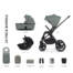 Venicci Upline 2 Travel System- Aloe