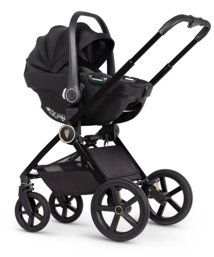 Venicci Upline 2 Travel System- All Black