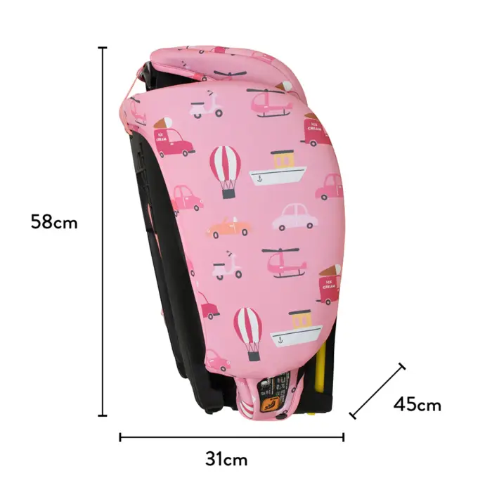 Cosatto On The Go i-Size Travel Car Seat Itchy Feet Rosy