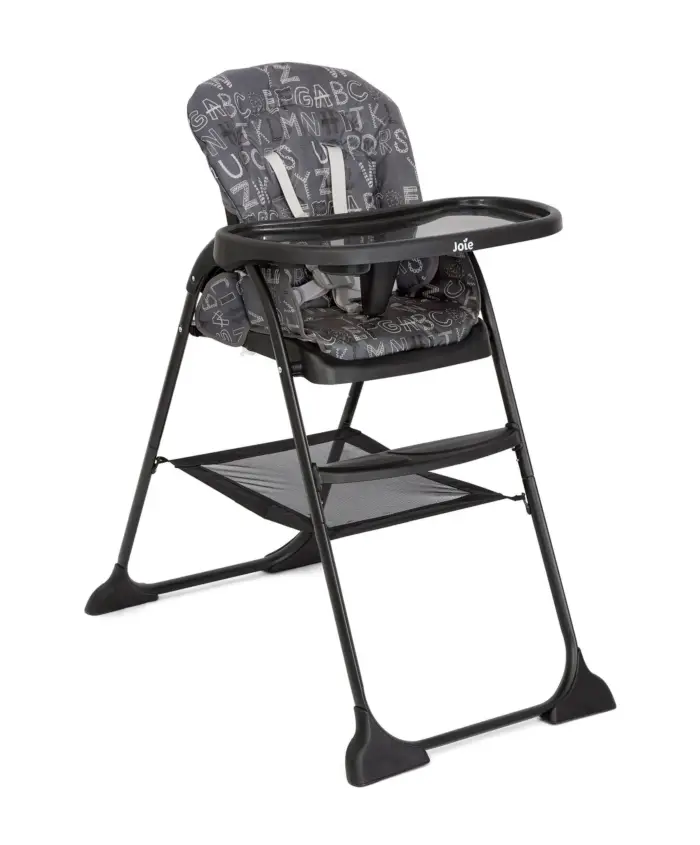 Joie mimzy Snacker Highchair - ABC Charcoal