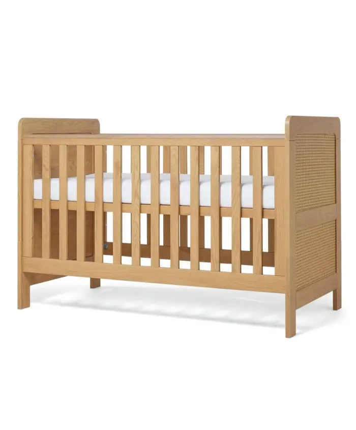 Mamas & Papas Esna 3 Piece Cotbed Set with Dresser Changer & Wardrobe - Rattan