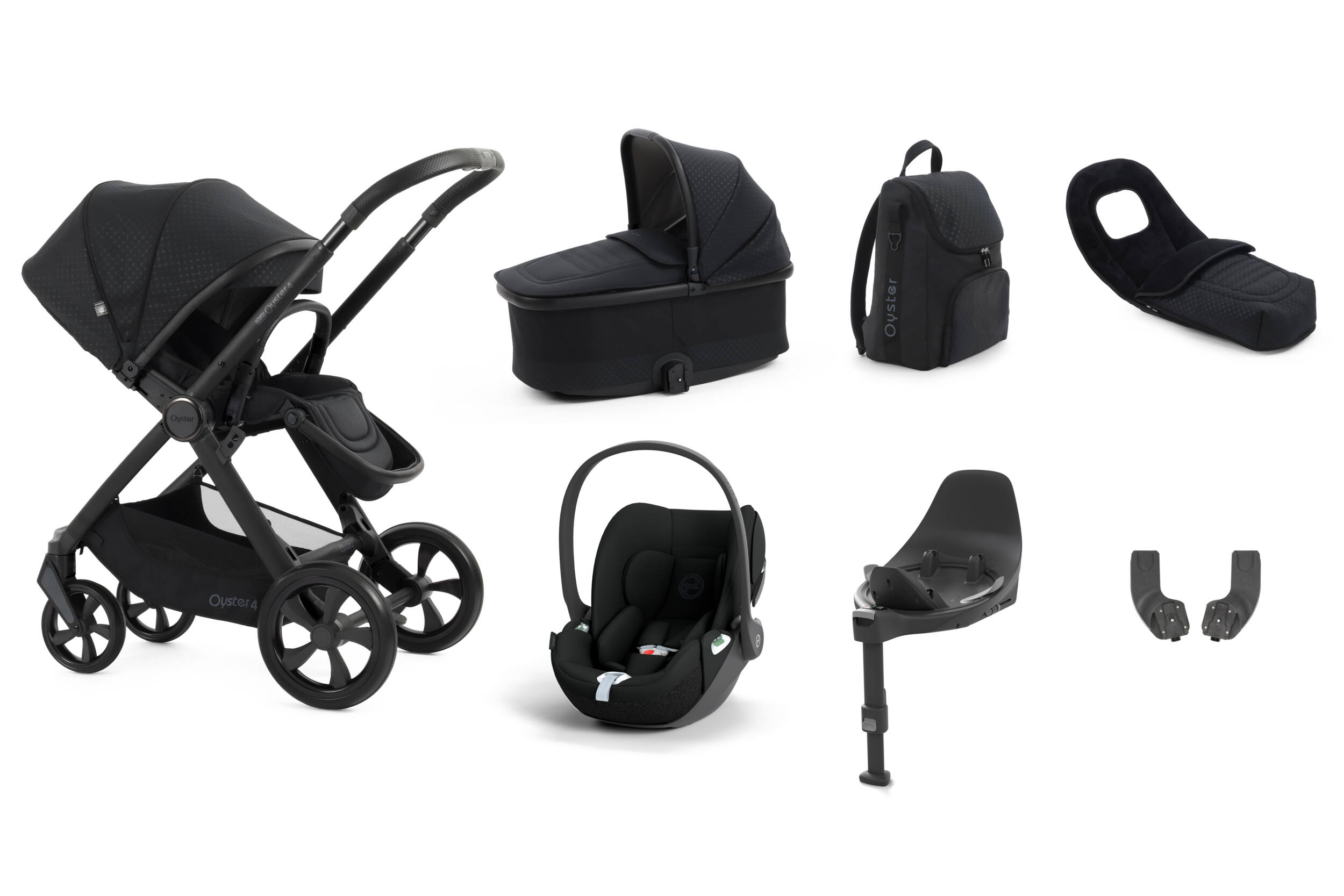 BabyStyle Oyster 4 Luxury Bundle Raven Cybex Cloud T Black