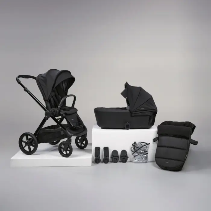 Bababing Raffi 2in1 Pram Bundle- Black