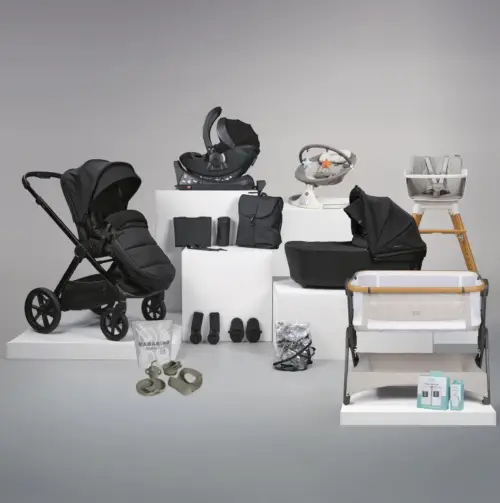 Bababing 18pc Raffi MKII Travel, Home & Feeding Bundle - Gloss Black