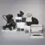 16pc Raffi MKII Travel & Home Bundle with spin car seat and Isofix base- Gloss Black