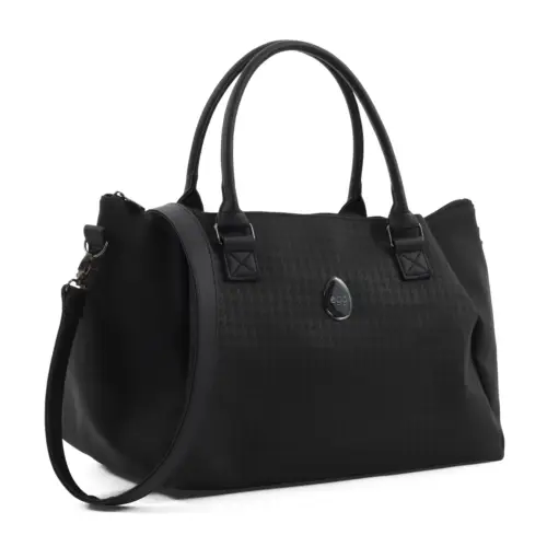 egg overnight houndstooth black