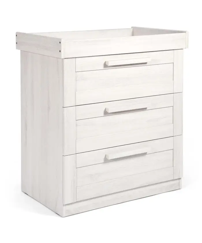 Mamas & Papas Atlas 2 Piece Cotbed Set with Dresser Changer - Nimbus White