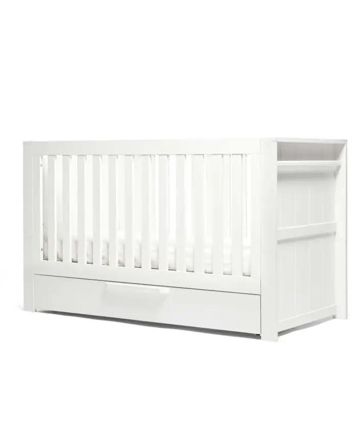 Mamas & Papas Franklin 2 Piece Cotbed Set with Dresser Changer - White Wash