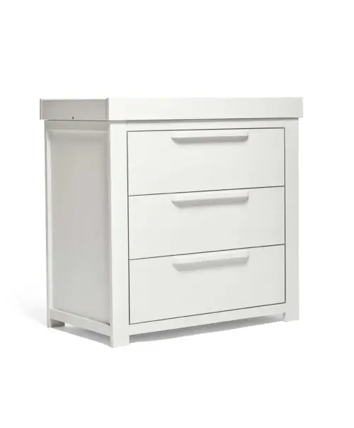 Mamas & Papas Franklin 2 Piece Cotbed Set with Dresser Changer - White Wash