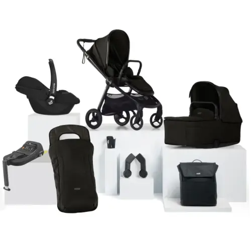 Mamas & Papas Vardo Essential Bundle in Noir + Free Maxi Cosi Cabriofix Car Seat