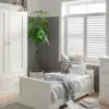 Mamas & Papas Oxford 3 Piece Cotbed Range with Dresser Changer & Wardrobe - White