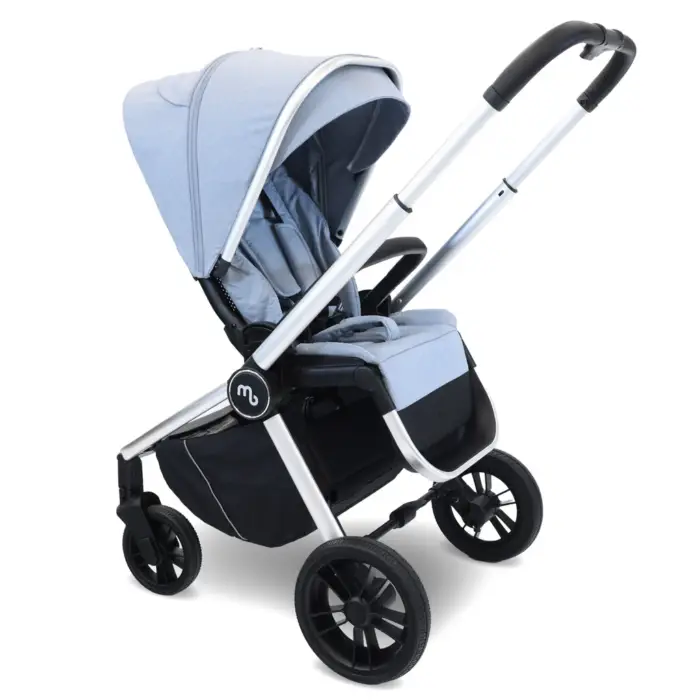 My Babiie Travel System with Britax Babysafe Pro Car Seat Steel Blue