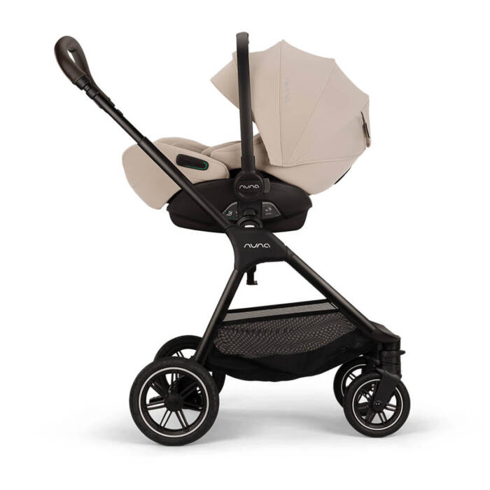 Nuna Triv Next + Arra Flex & Base Curv Travel System Bundle - Biscotti 1