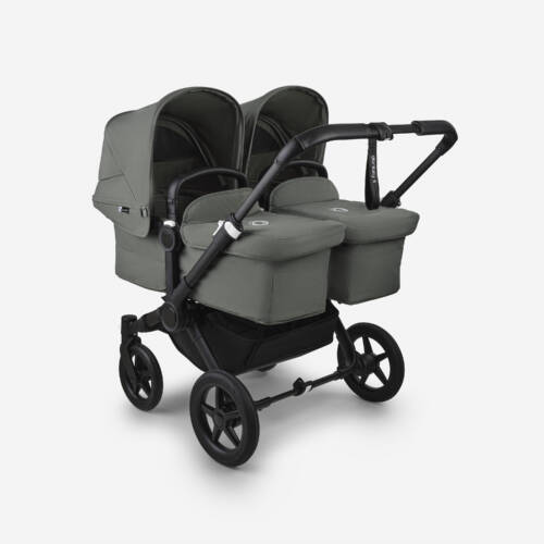 Bugaboo Donkey 5 Twin carrycot and seat pushchair- Forest Green