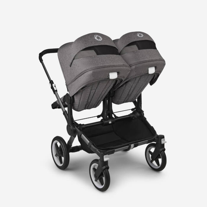 Bugaboo Donkey 5 Twin carrycot and seat pushchair- Grey Melange
